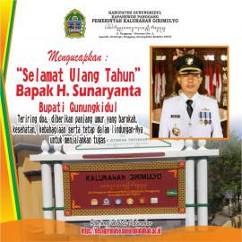 Selamat Ulang Tahun Bapak Sunaryanta